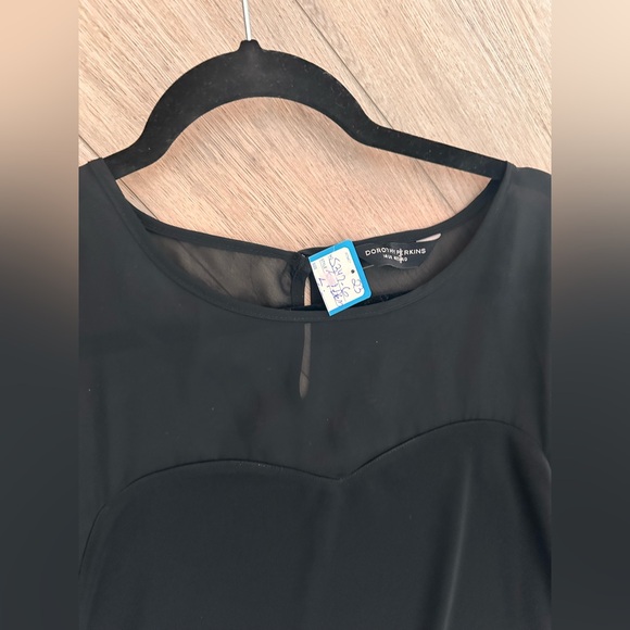 Dorothy Perkins Black Ruffle Sleeve Blouse - Picture 6 of 8